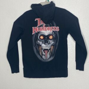 The Hundreds Black Full Zip Thick Hoodie Size S
